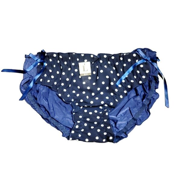 2/$20 Brand new navy blue polka dot underwear panties - Picture 1 of 3